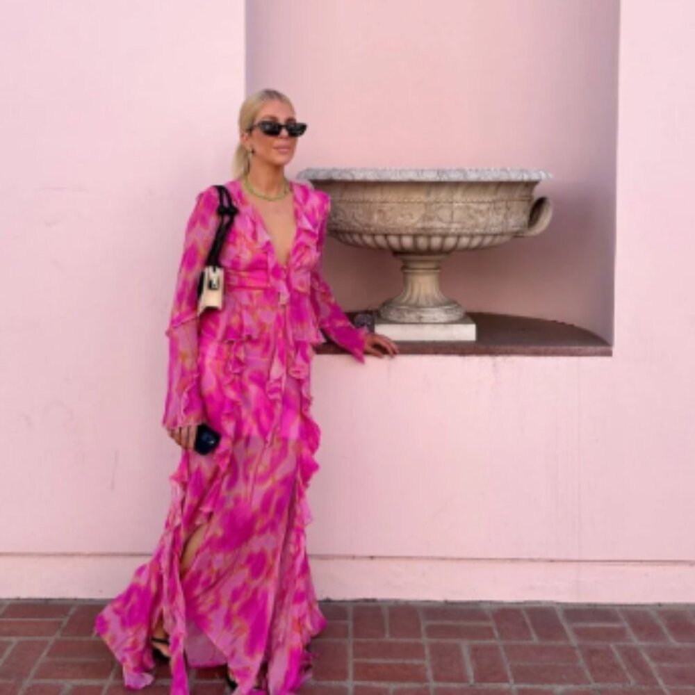 The Wolf Gang Rhapsody Blouse and Maxi Skirt in Candy Haze XS